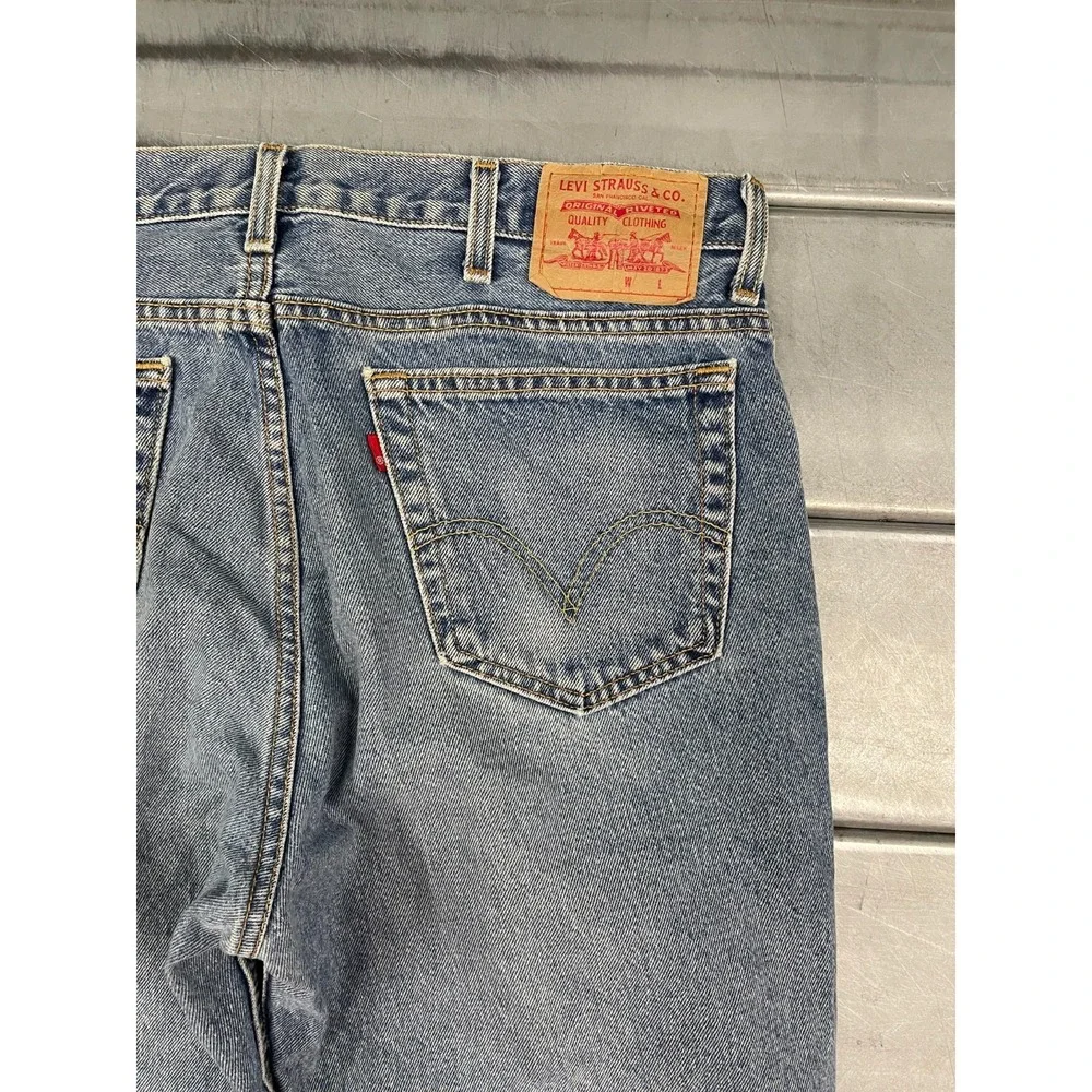 VTG Levis 516 Slim Fit Jeans‎ Mens 36X26 Blue Light/Medium Wash Denim Straight